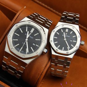 ست ساعت اودمار پیگه AP نقره ای صفحه مشکی